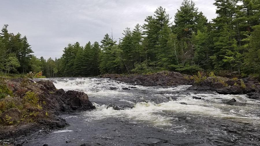 Pond Pitch rapids on the East Branch of the Penobscot River, Katahdin Woods and Waters National Monument, Maine