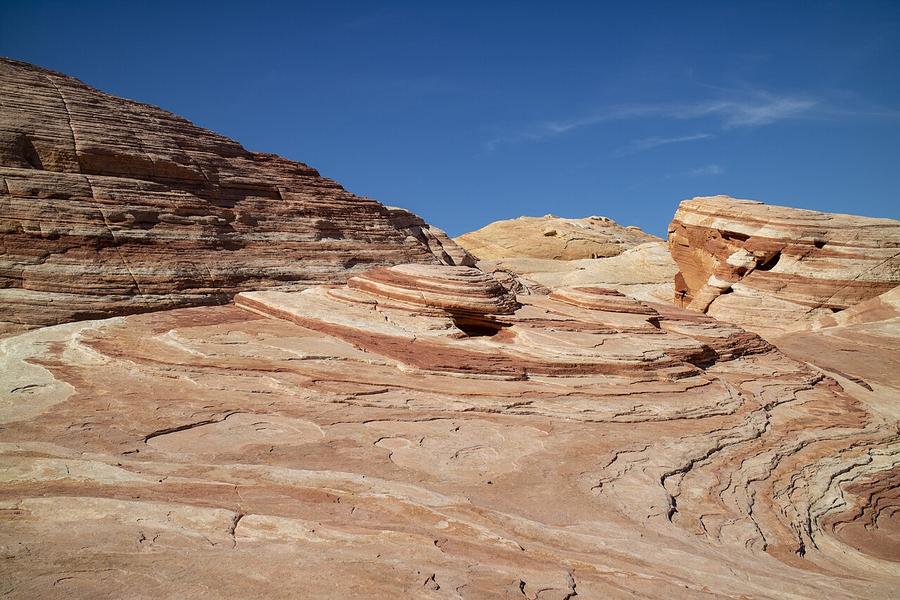 Swirled red Aztec sandstone at Valley of Fire State Park, Nevada