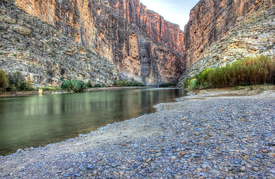 Rio Grande entering Santa Elena Canyon, Big Bend National Park, Texas